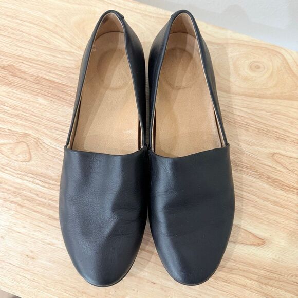 Dansko Women's Size 38 US 8 Black Leather Comfort Slip on Loafers - Picture 2 of 10